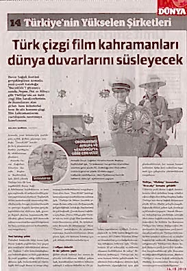 Türk çizgi film kahramanları dünya duvarlarını süsleyecek