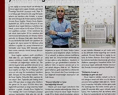 Armada Duvar Kağıtları, yeni katalogları ile iddialı